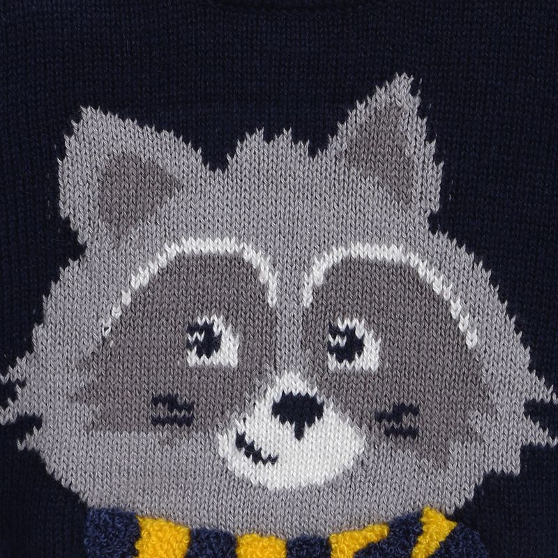 Boys Dark Blue Wool Blend Tricot Cardigan image number null